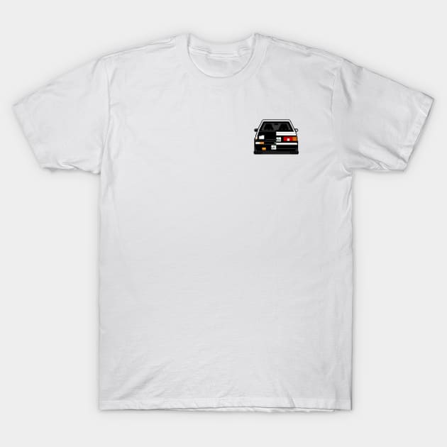 Initial D Toyota Sprinter Trueno AE86 Pixel Art 3 T-Shirt by grphc_dsg21